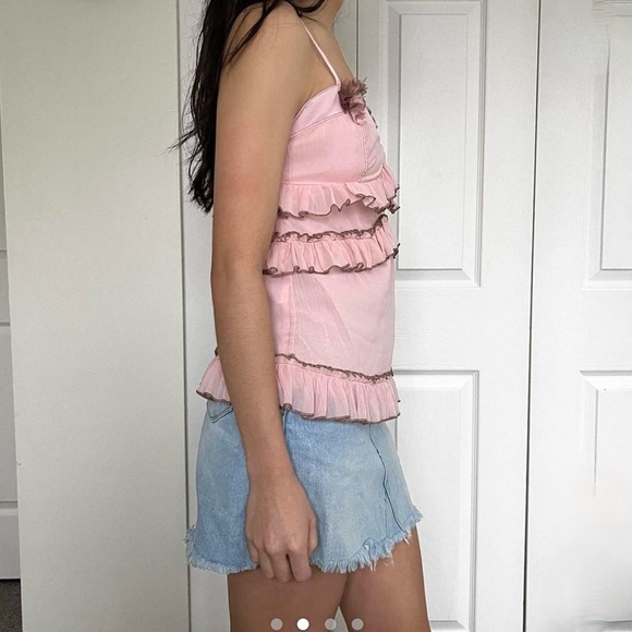 Vintage Y2K ruffle top - Picture 2 of 2